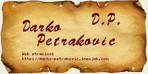 Darko Petraković vizit kartica